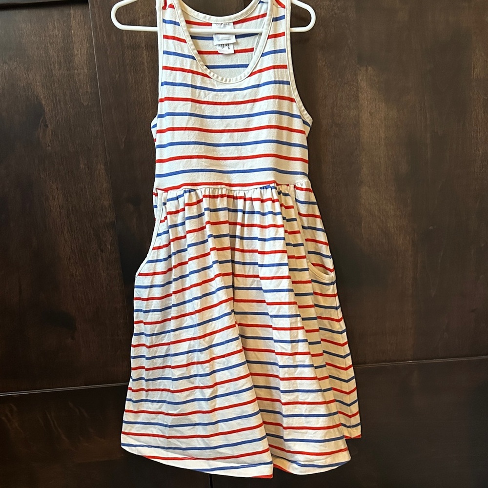 Striped Sleeveless Kids Dress